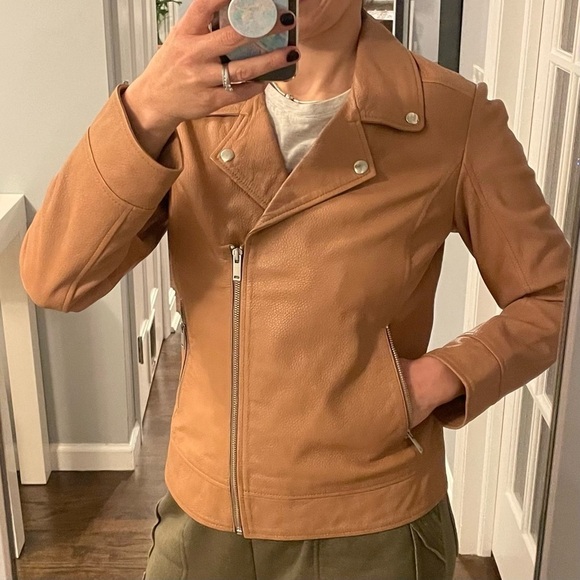 Storm & Marie Denmark Caramel Leather Jacket - Picture 3 of 15